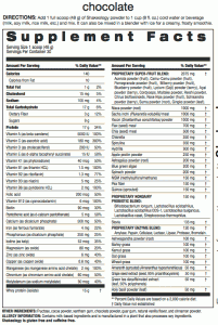 Shakeology Chocolate Ingredients